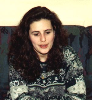 Kerstin 1994 in Wolfgangsters Zimmer.