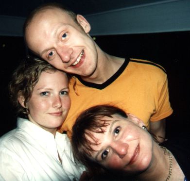 Petra, Wolfgangster und Tina beim R-Fest 1997.